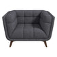 Kaleb Lounge Chair | Dark Gray