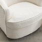 Comfy Round 360 Degree Swivel Barrel Chair, Cream