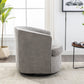 Comfy Round 360 Degree Swivel Barrel Chair, Grey