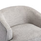 Comfy Round 360 Degree Swivel Barrel Chair, Grey