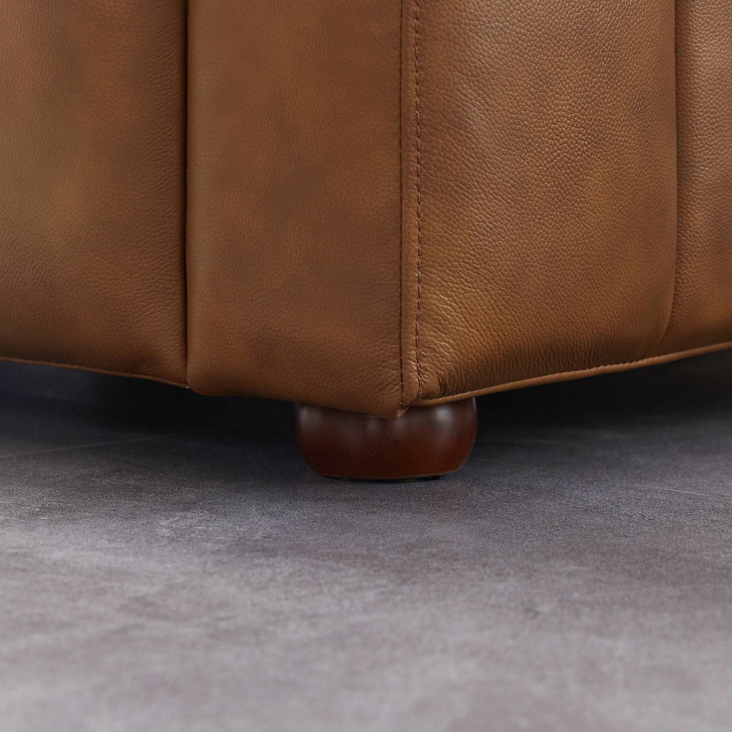 Leather Sofa - Cognac