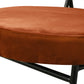 Sami Modern Orange Velvet Accent Chair