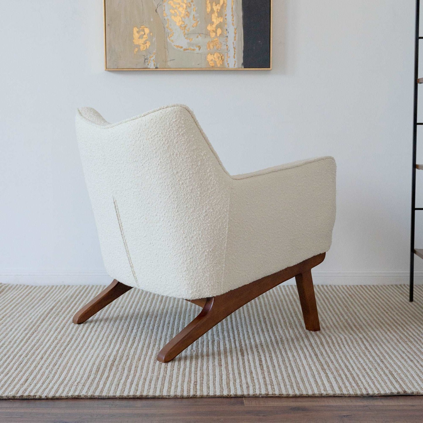 Lounge Chair - Beige Boucle