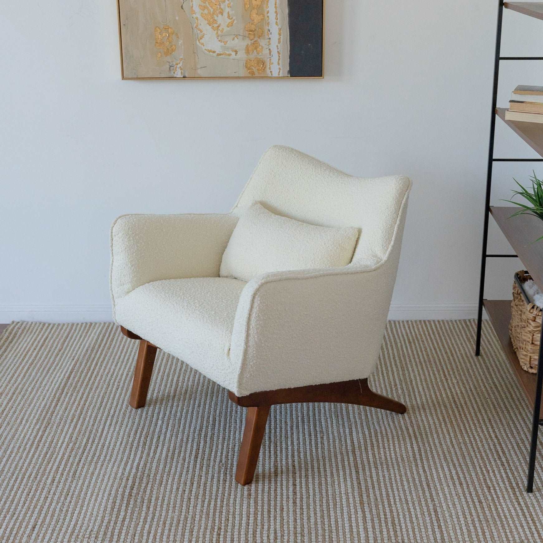 Lounge Chair - Beige Boucle