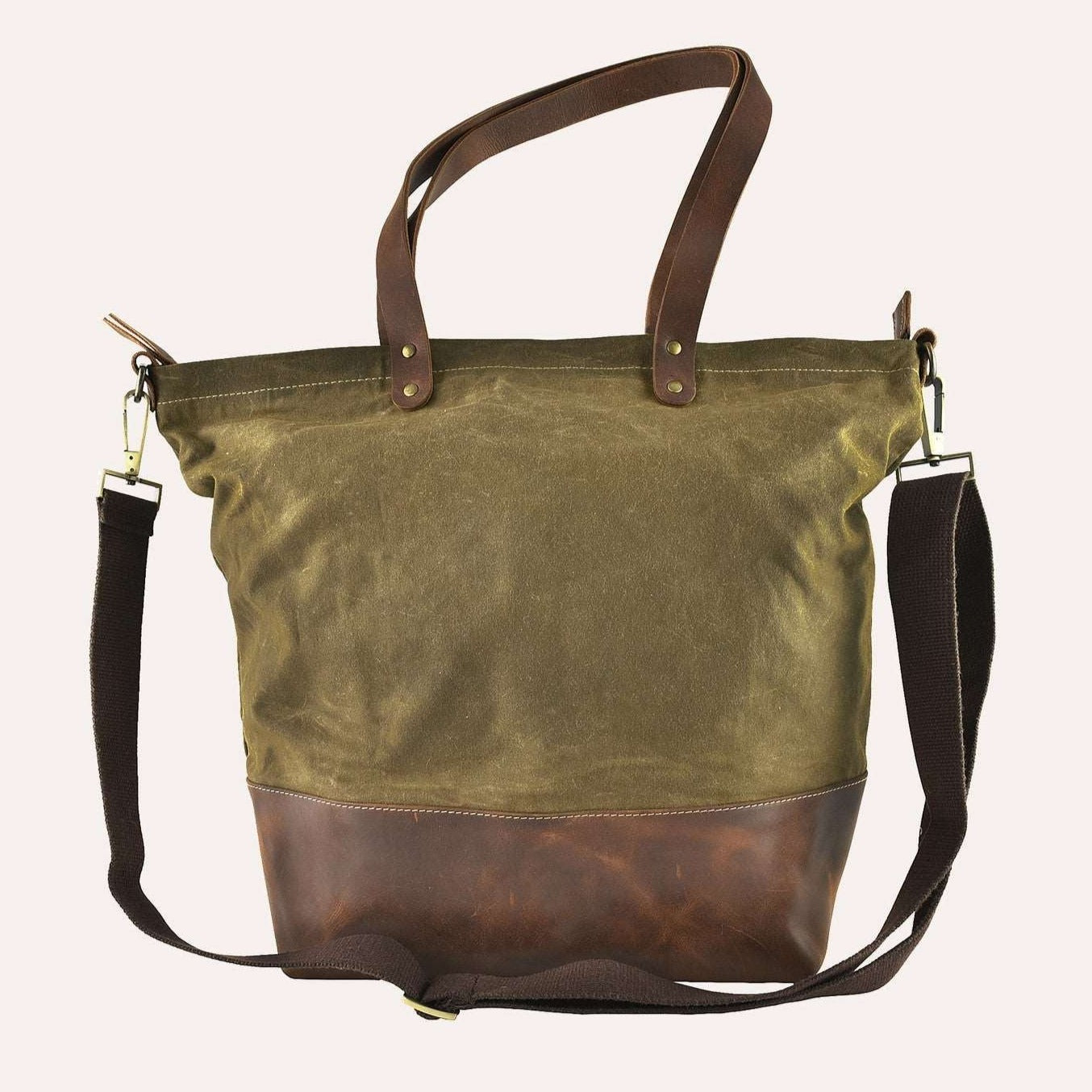 Kiko Leather Boyfriend Canvas & Leather Tote 