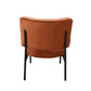 Sami Modern Orange Velvet Accent Chair