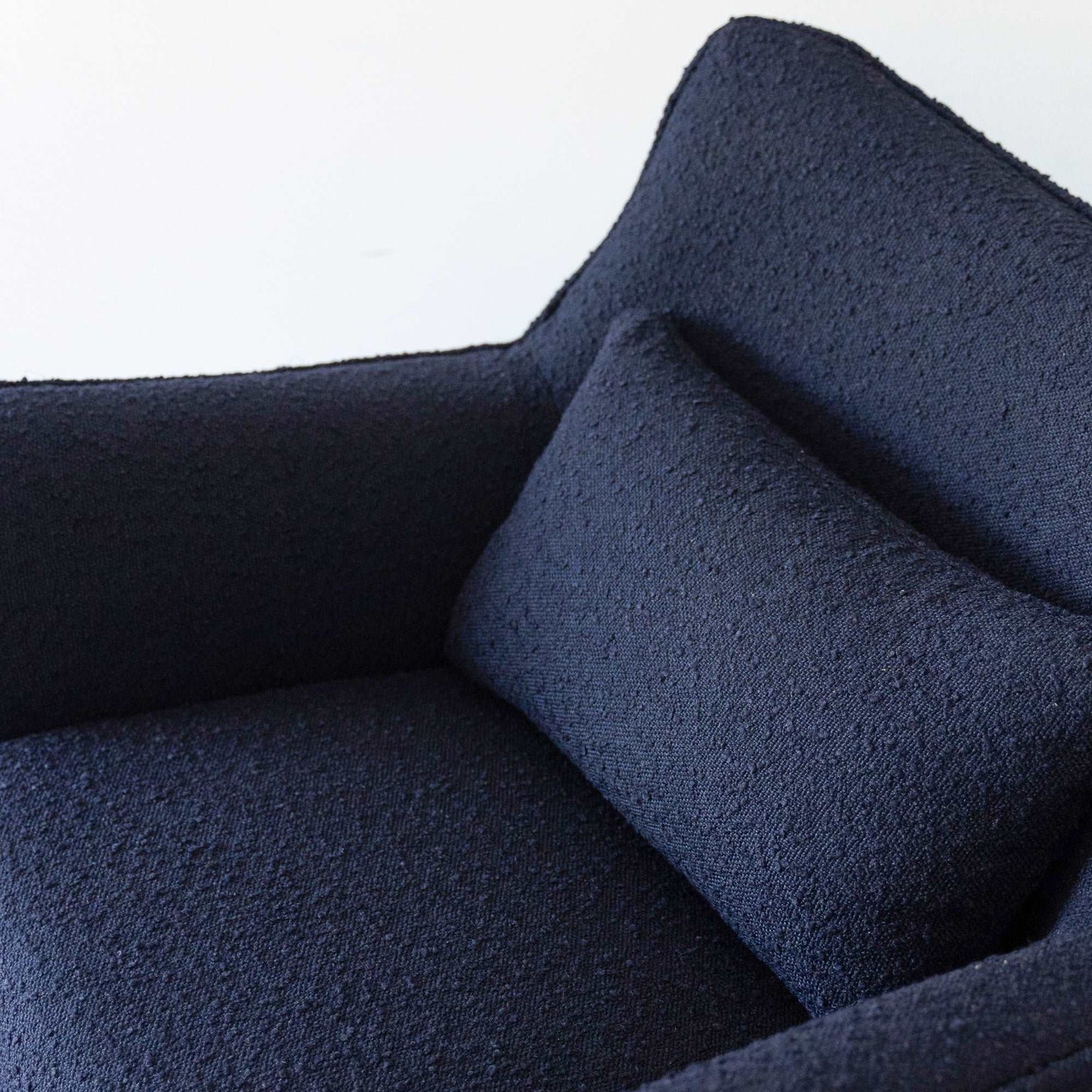 Lounge Chair - Blue Boucle