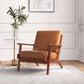 Leather Lounge Chair in Antique Tan