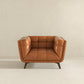 Cognac Leather Lounge Chair