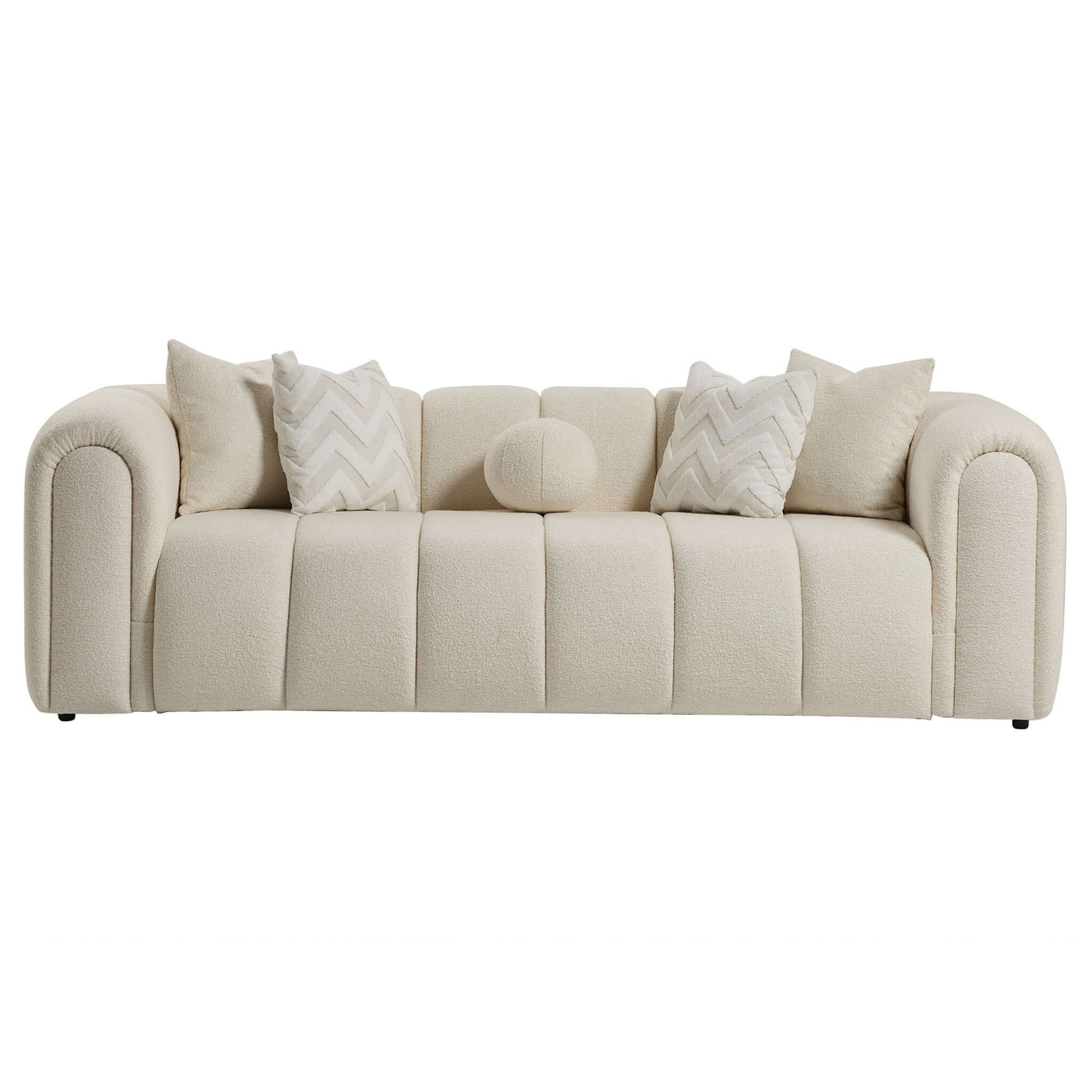 Modesto Tufted Boucle Sofa Ivory