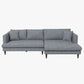 Brunswick Linen Sectional Sofa | Grey