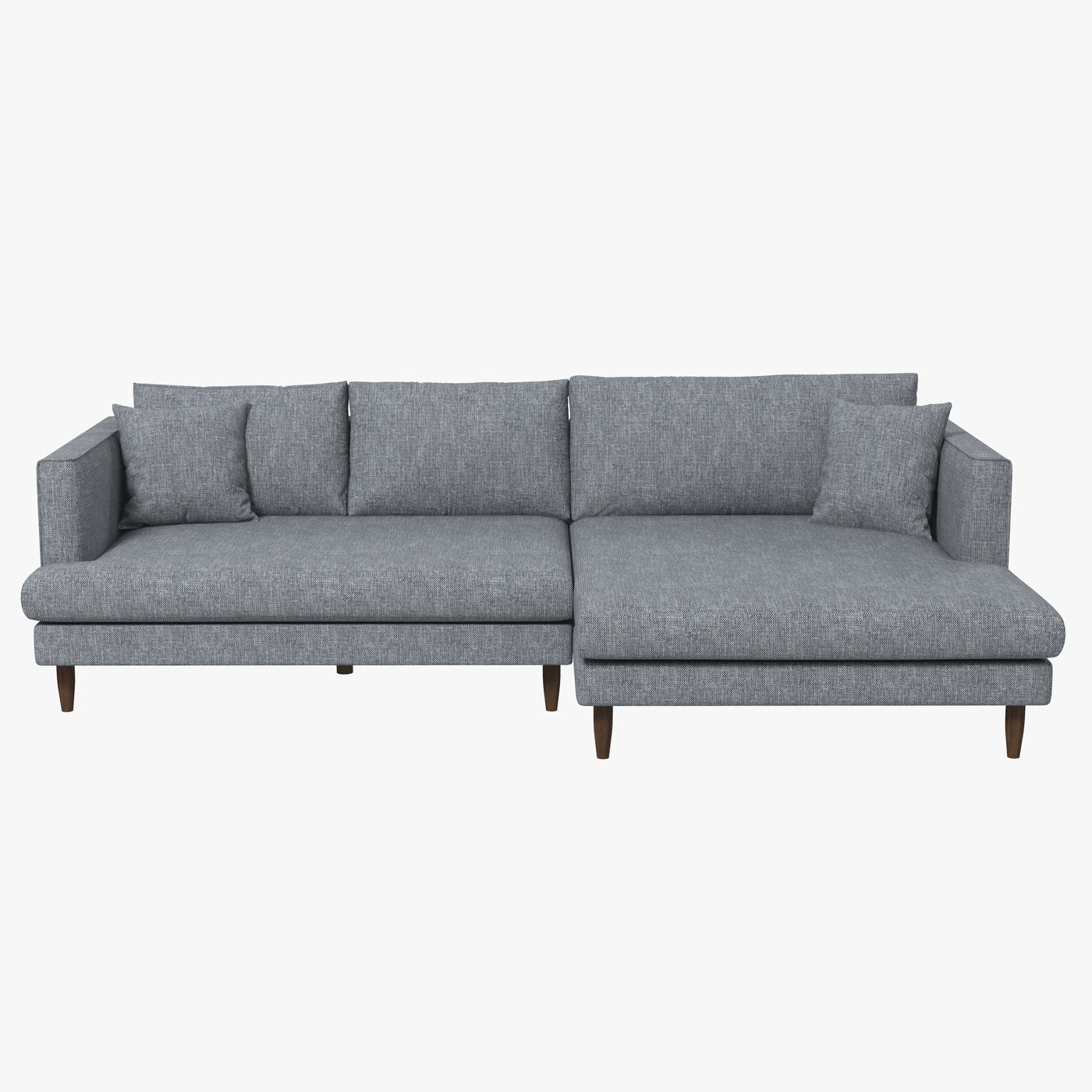 Brunswick Linen Sectional Sofa | Grey