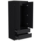 Armoire Closher, Two Drawres, Black Finish-3