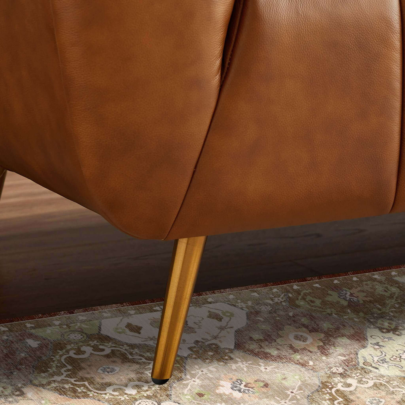 Vincent Leather Sofa | Cognac