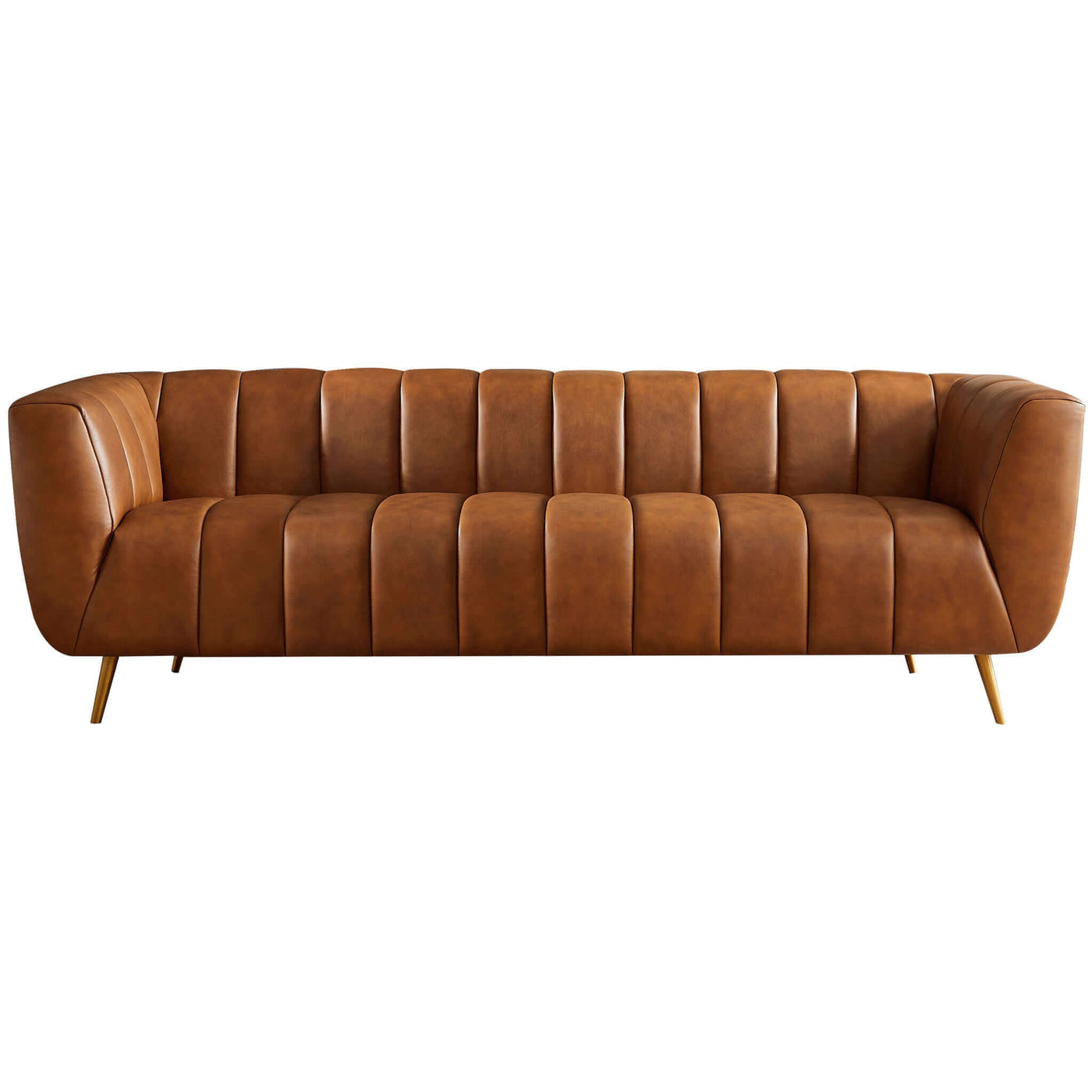 Vincent Leather Sofa | Cognac