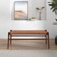 Carrie Leather Bench | Tan