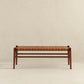 Carrie Leather Bench | Tan