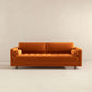 Durham  Velvet Sofa  Burnt Orange