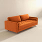 Durham  Velvet Sofa  Burnt Orange