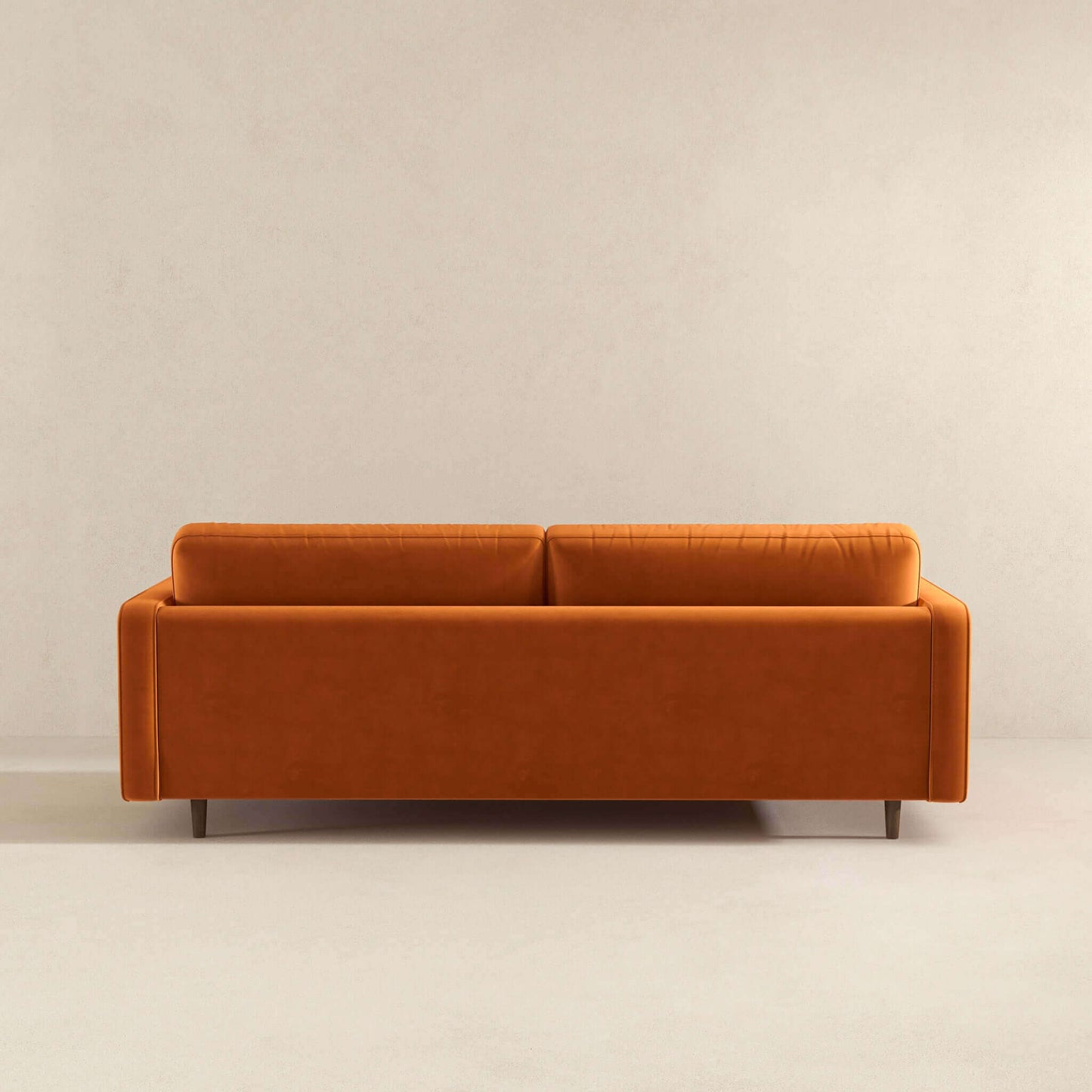 Durham  Velvet Sofa  Burnt Orange