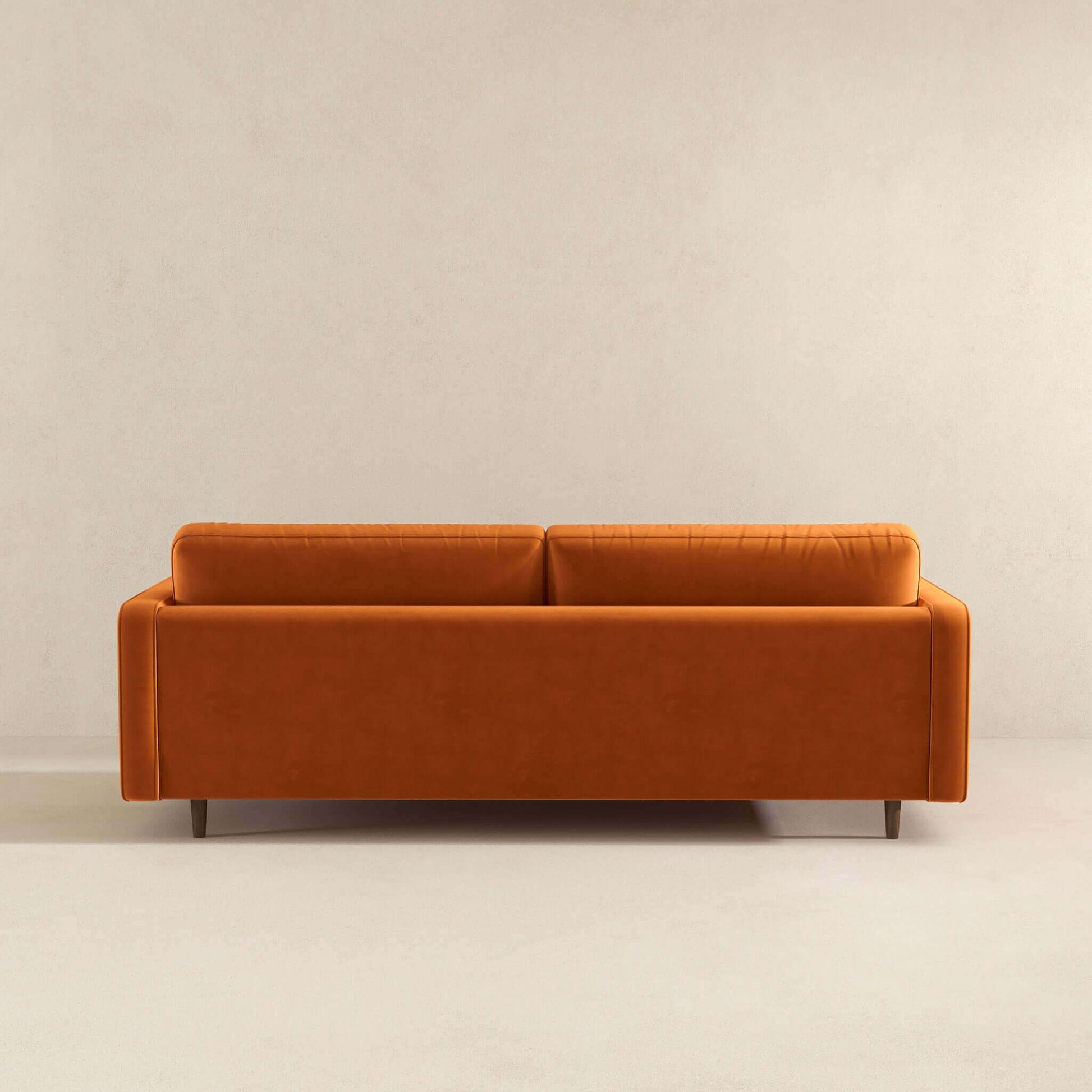 Durham  Velvet Sofa  Burnt Orange