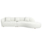 Selena XL Curved Boucle Sectional Sofa | Ivory