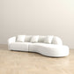 Selena XL Curved Boucle Sectional Sofa | Ivory