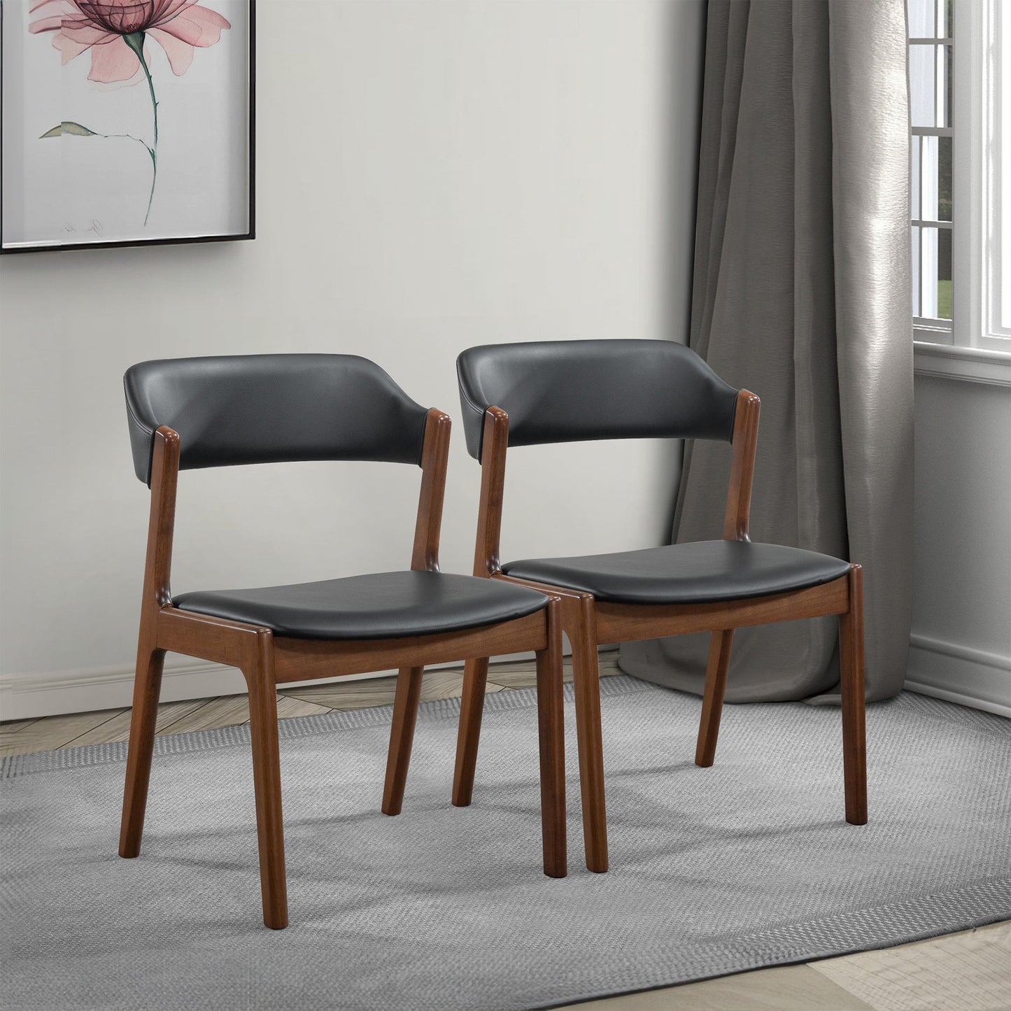 Edwin Dining Chair (Set of 2) | Black