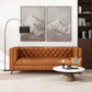 Chesterfield Tufted Leather Sofa | Cognac