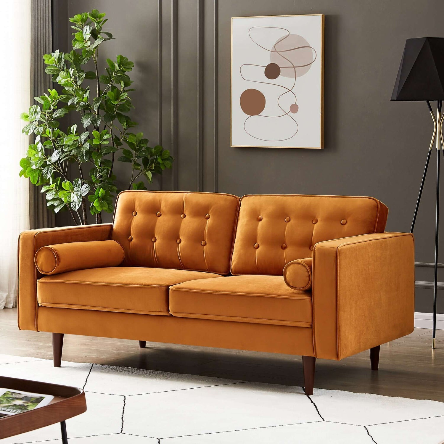 Loveseat | Burnt Orange