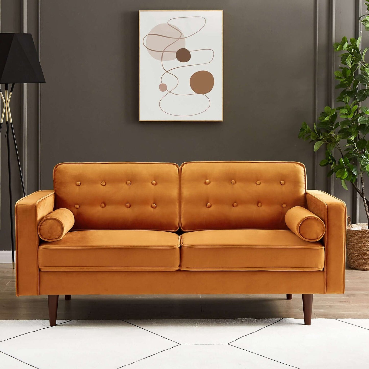 Loveseat | Burnt Orange