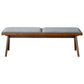 Fabric Upholstered Bench | Grey