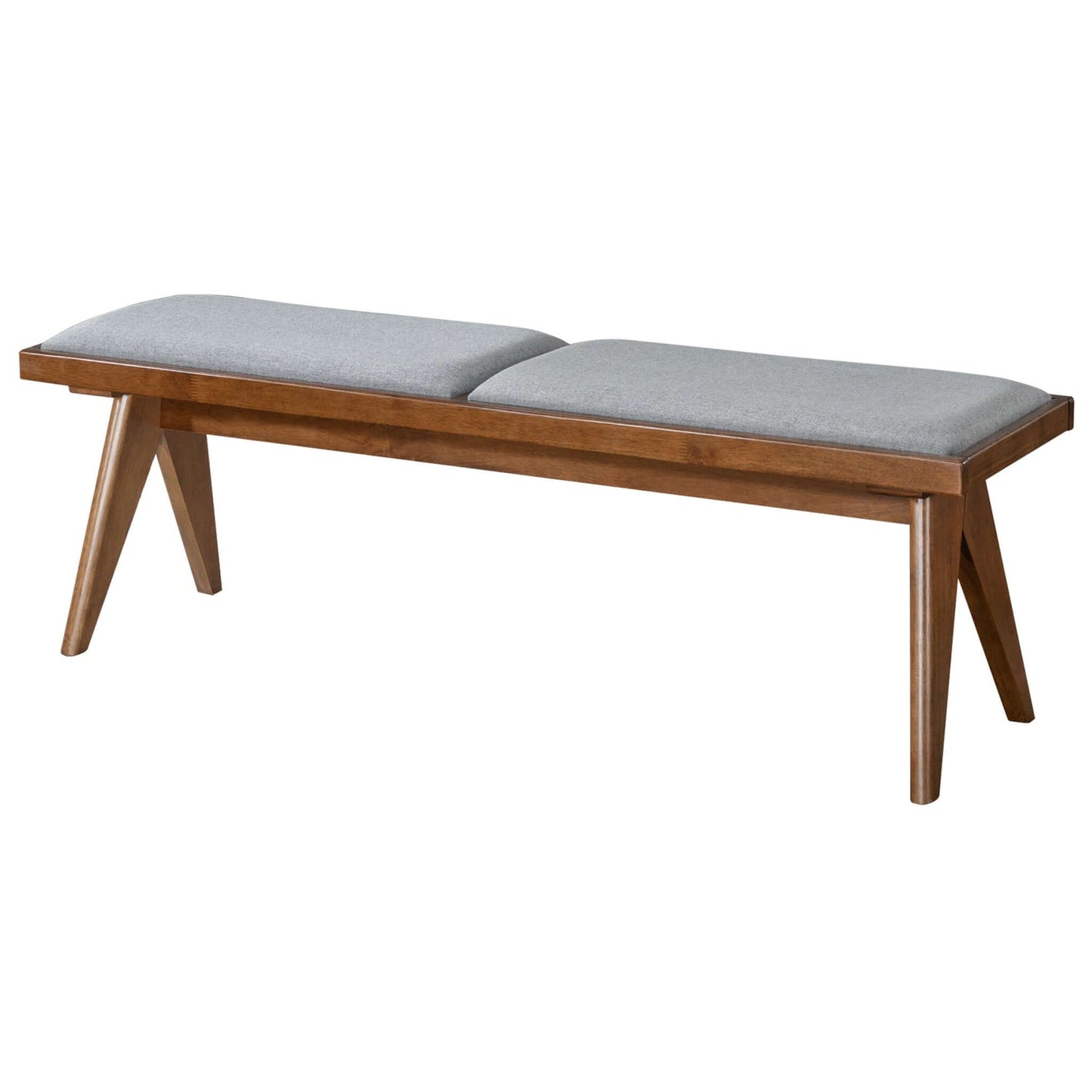 Fabric Upholstered Bench | Grey