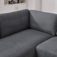 Garfield Sectional Sofa | Grey