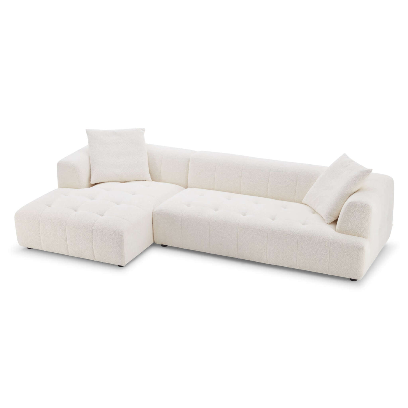 Kingston Boucle Sectional Sofa | Ivory