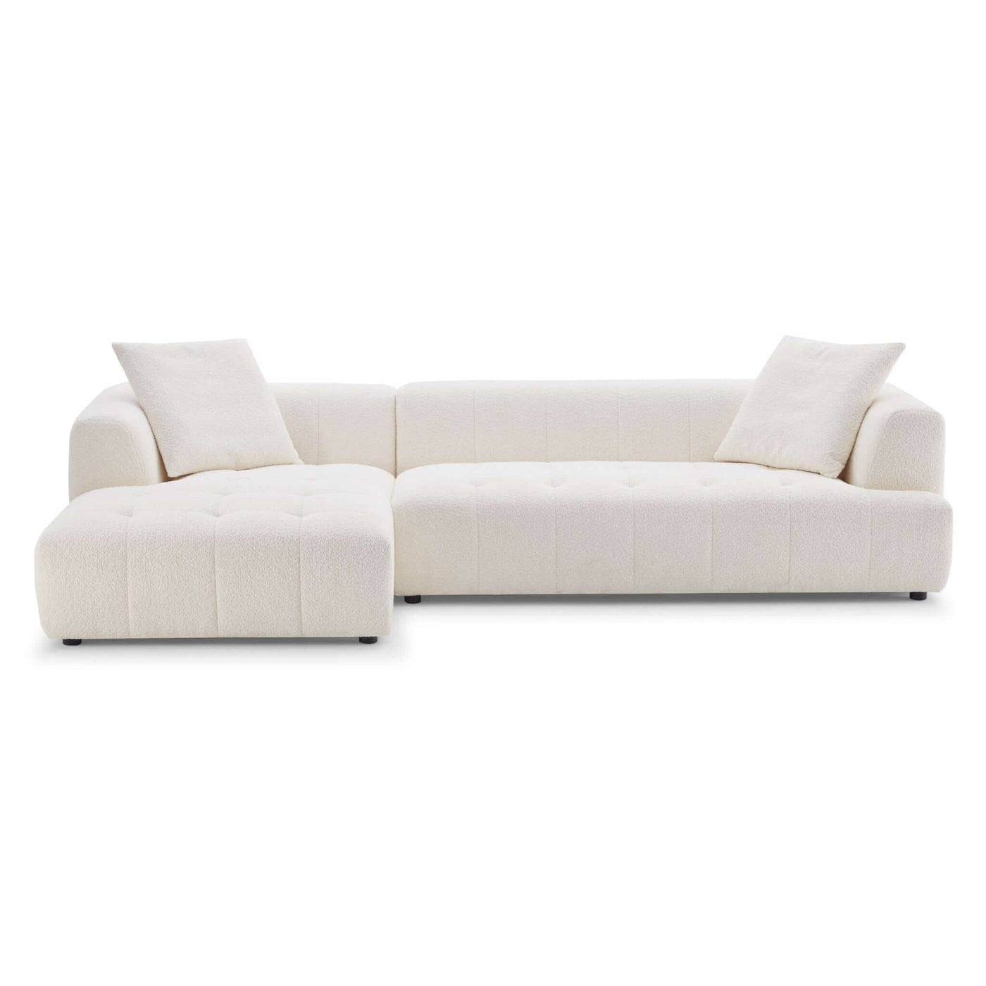 Kingston Boucle Sectional Sofa | Ivory