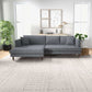 Brunswick Linen Sectional Sofa | Grey