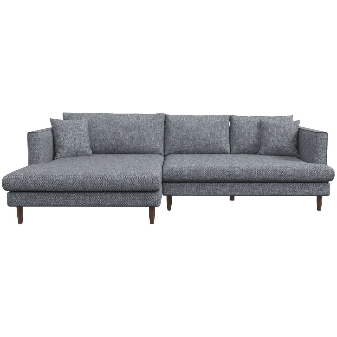 Brunswick Linen Sectional Sofa | Grey