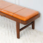 Madeline Leather Bench | Tan