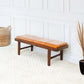 Madeline Leather Bench | Tan