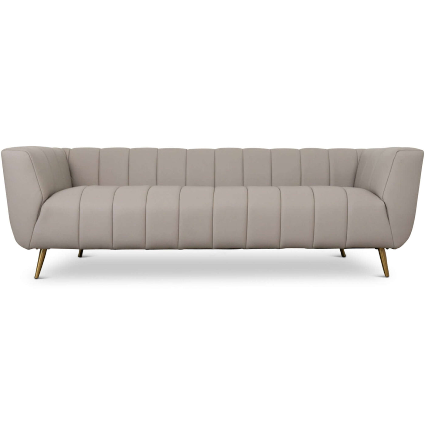 Vincent Leather Sofa | Grey