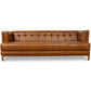 Redding Tufted Leather Sofa | Cognac