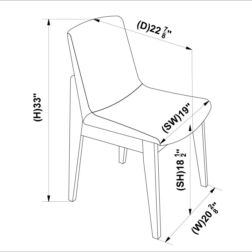 Dining Chair (Set of 2) - Light Gray