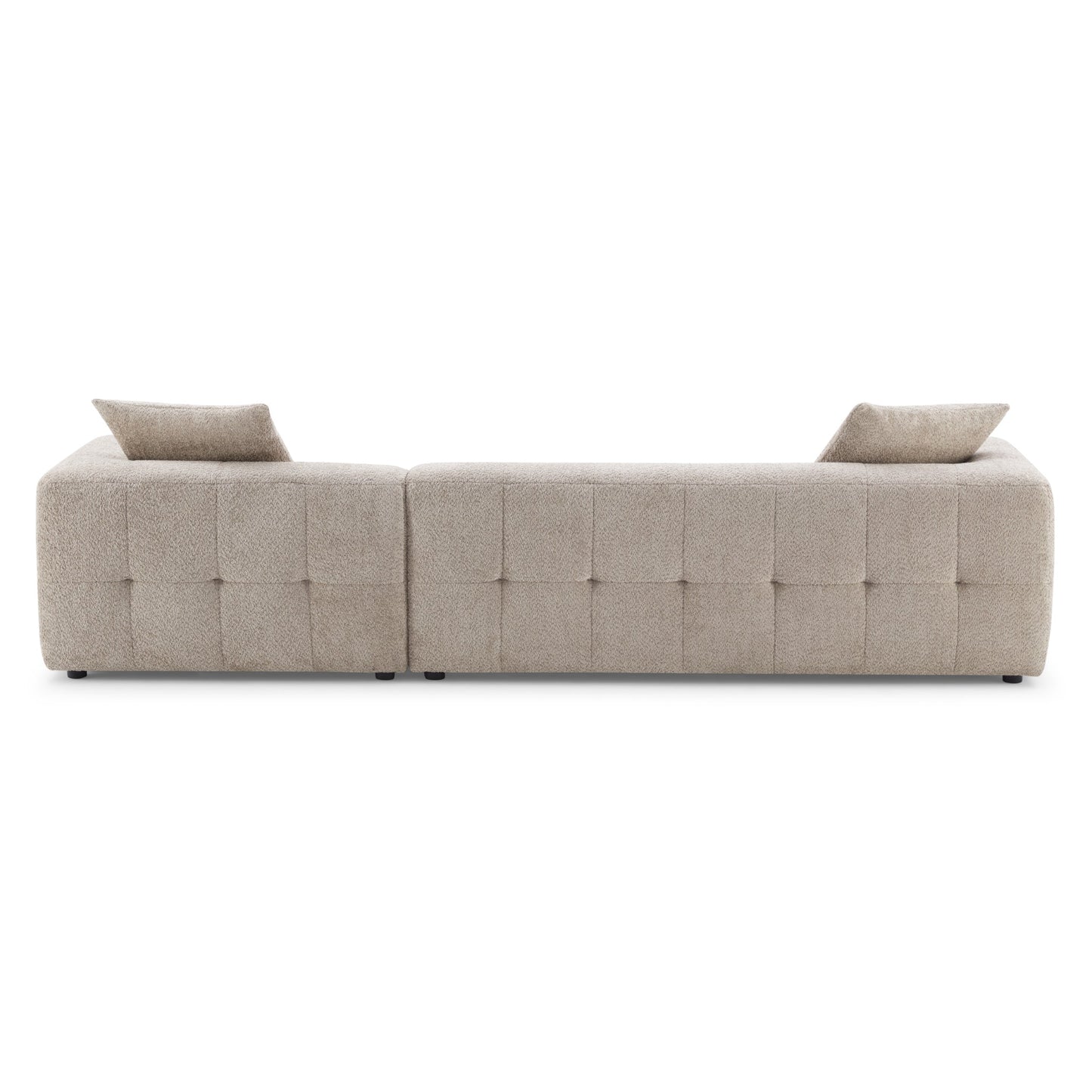 Boucle Sectional Sofa | Mocha