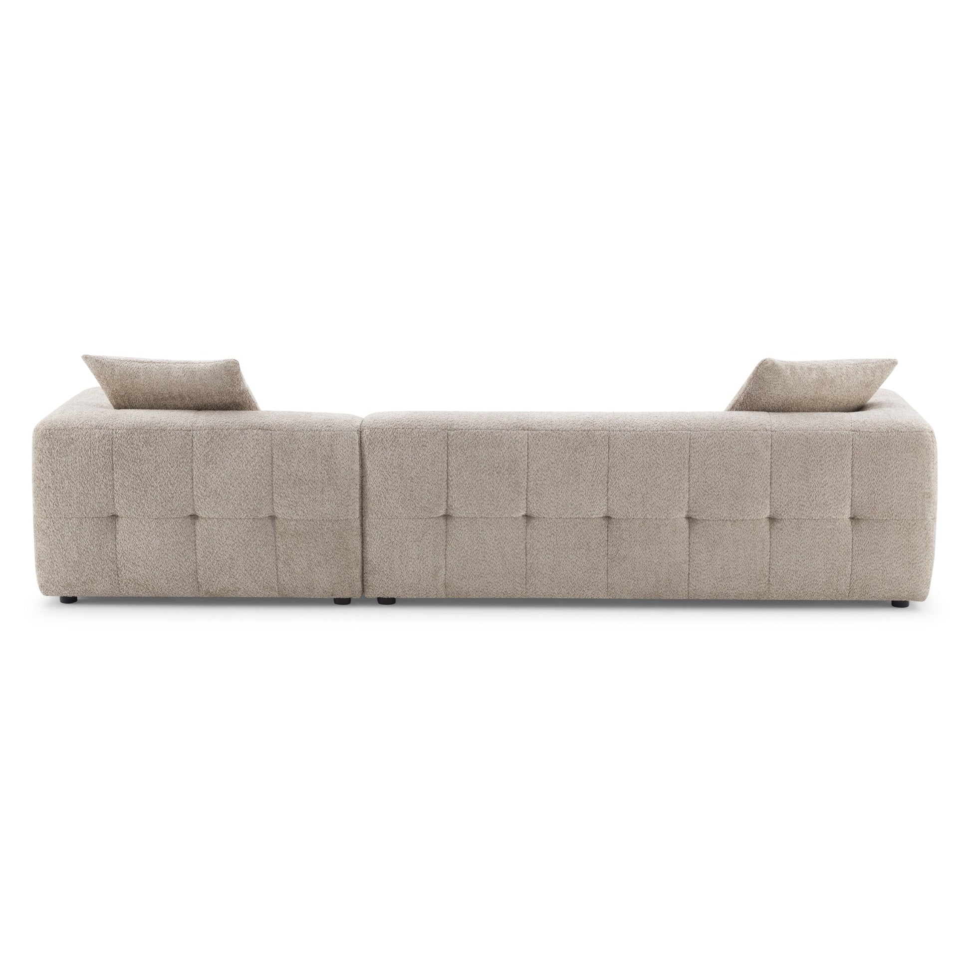 Boucle Sectional Sofa | Mocha