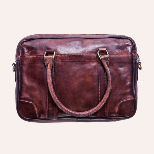 Kiko Sleek Leather Briefcase