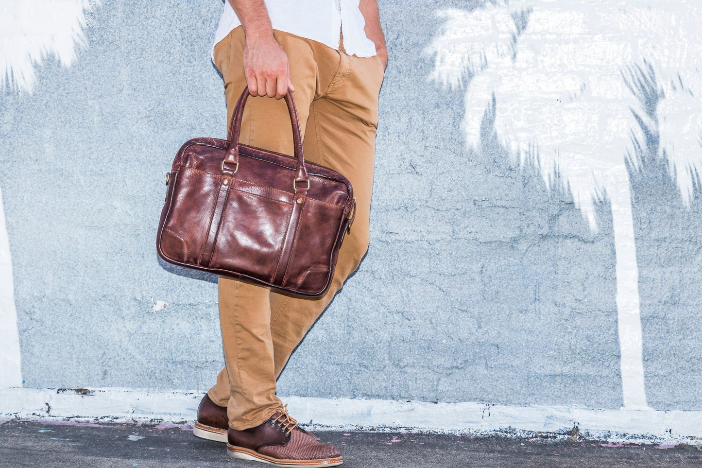 Sleek Leather Briefcase