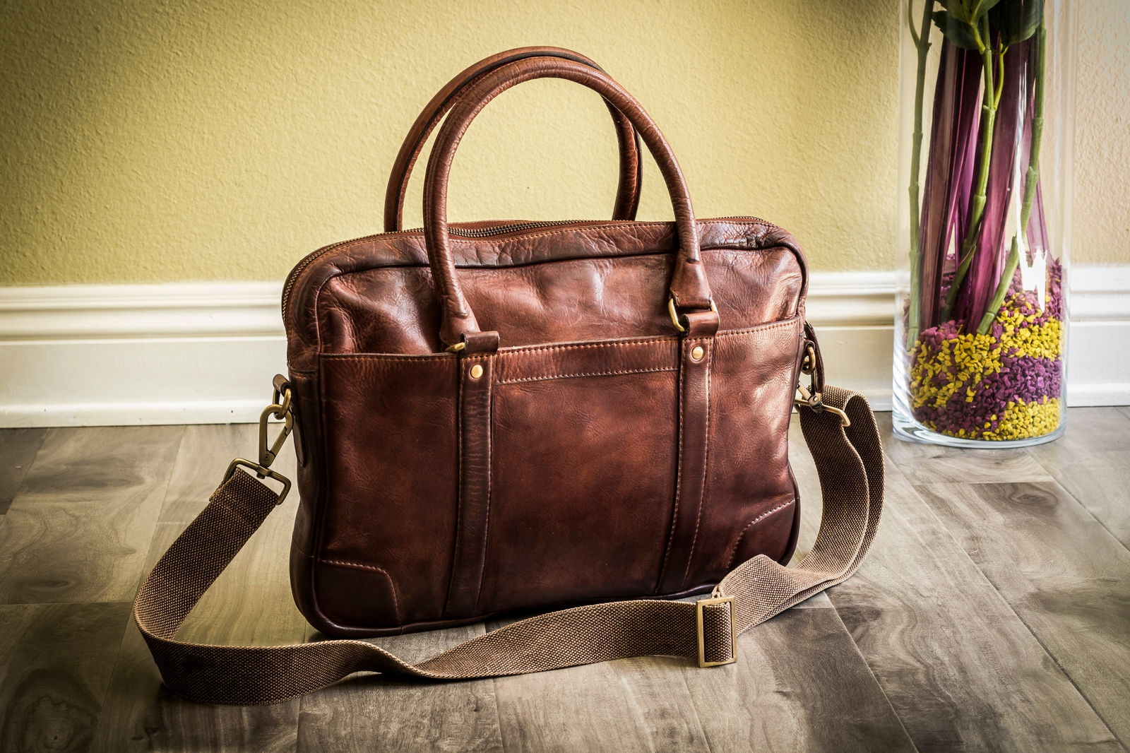 Sleek Leather Briefcase