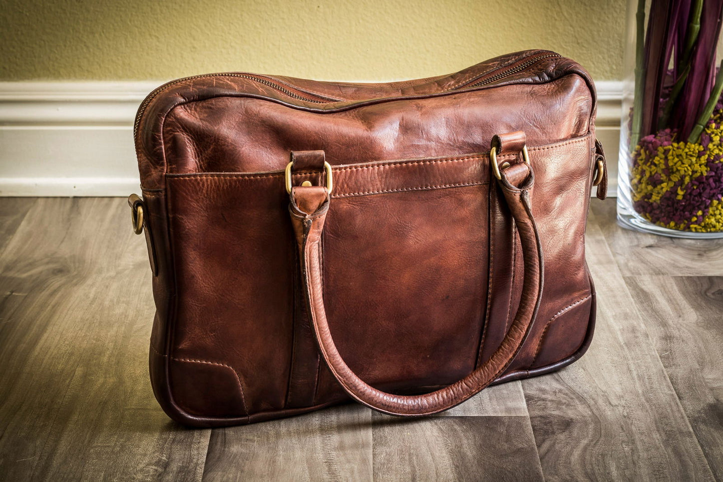 Sleek Leather Briefcase