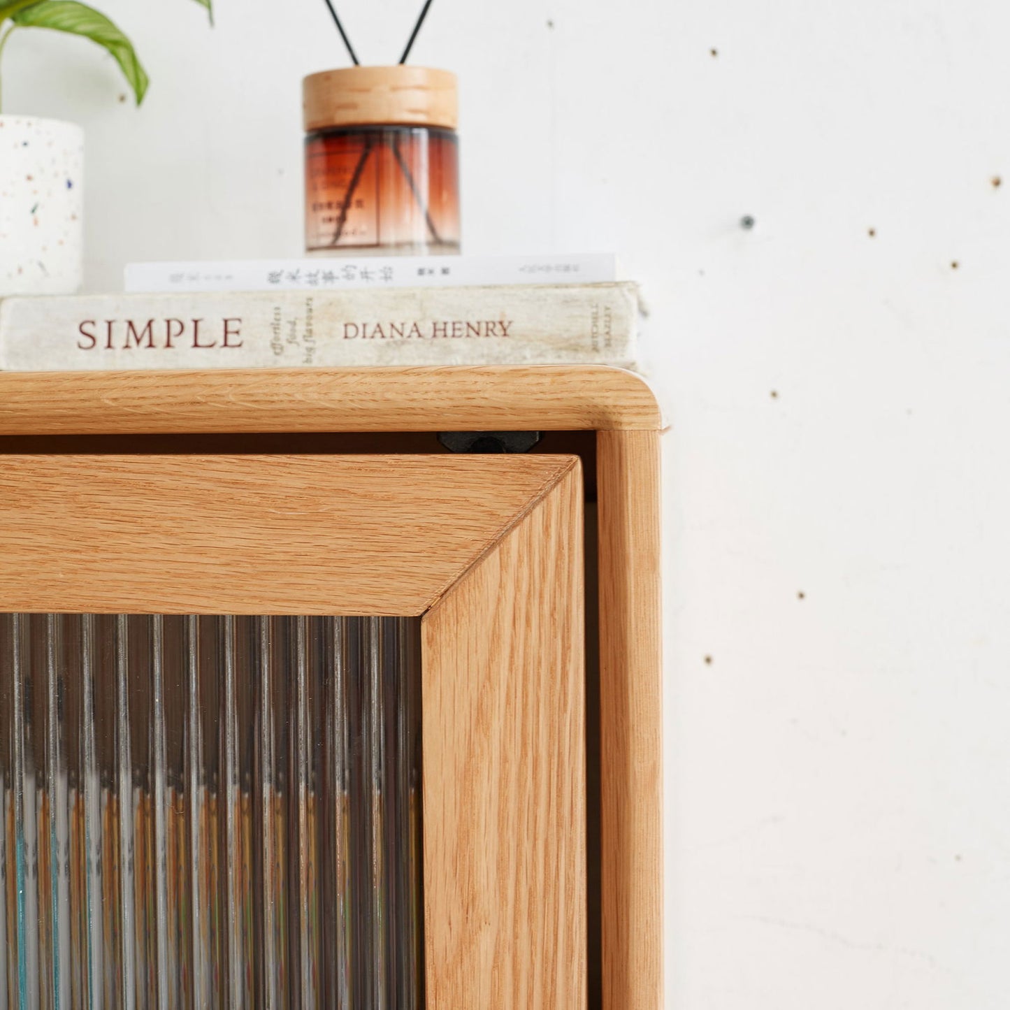 Solid Wood Storage Cabinet, Oak